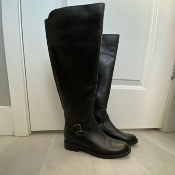 BLONDO Sylvia Dress Black Leather Waterproof Tall Riding Boots 6.5 - Picture 3 of 15